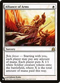 MTG The List Reprints Alliance of Arms