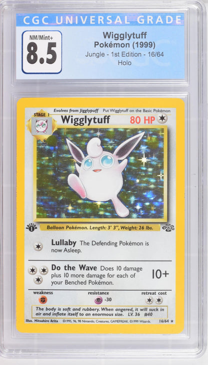 1999 Jungle - 1st Ed. #16/64 Wigglytuff CGC 8.5