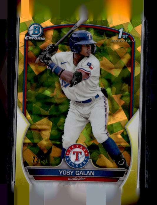 2023 Bowman Chrome Sapphire Edition #BCP-221 Yosy Galan Prospects Yellow #/50