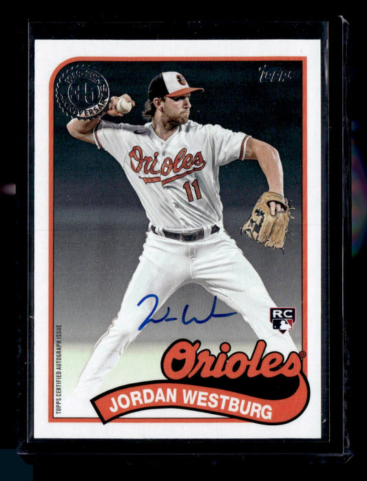 2024 Topps #89BA-JWE Jordan Westburg 35th Anniversary Autographs (Series One)