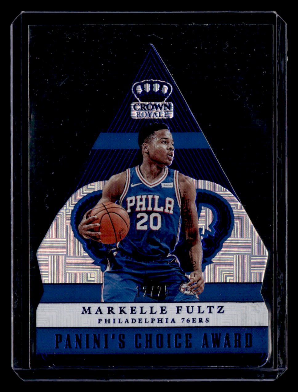 2017-18 Panini Crown Royale #PC-39 Markelle Fultz Panini's Choice Blue #/25