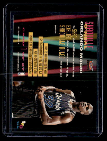 1993-94 Stadium Club #1 Shaquille O'Neal Beam Team Members Only Gold Stamp