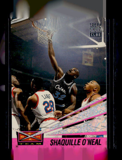 1993-94 Stadium Club #1 Shaquille O'Neal Beam Team Members Only Gold Stamp