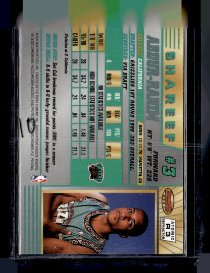 1996-97 Bowman's Best #R3 Shareef Abdur-Rahim Atomic Refractors