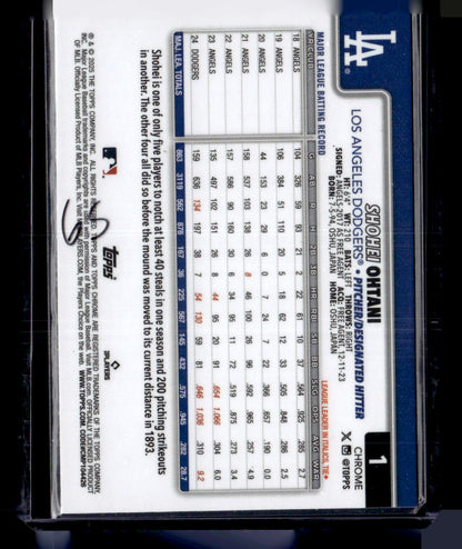 2025 Topps Chrome #1 Shohei Ohtani Sepia Refractors