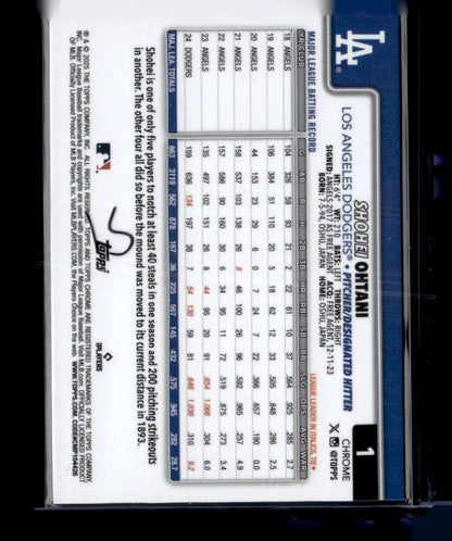 2025 Topps Chrome #1 Shohei Ohtani