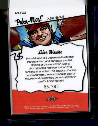 2023 Leaf #ANB-90 Puka Nacua Anime Art /293