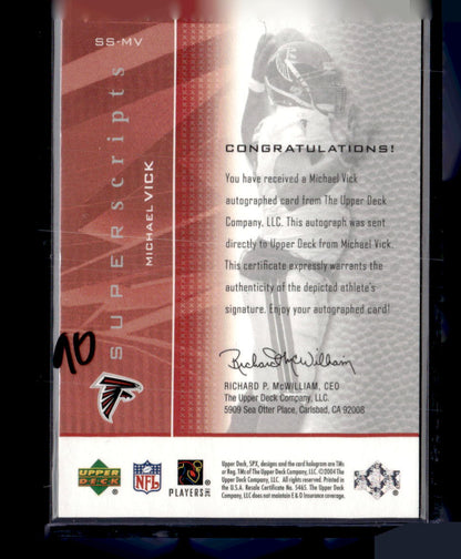 2005 SPx #SS-MV Michael Vick Superscripts