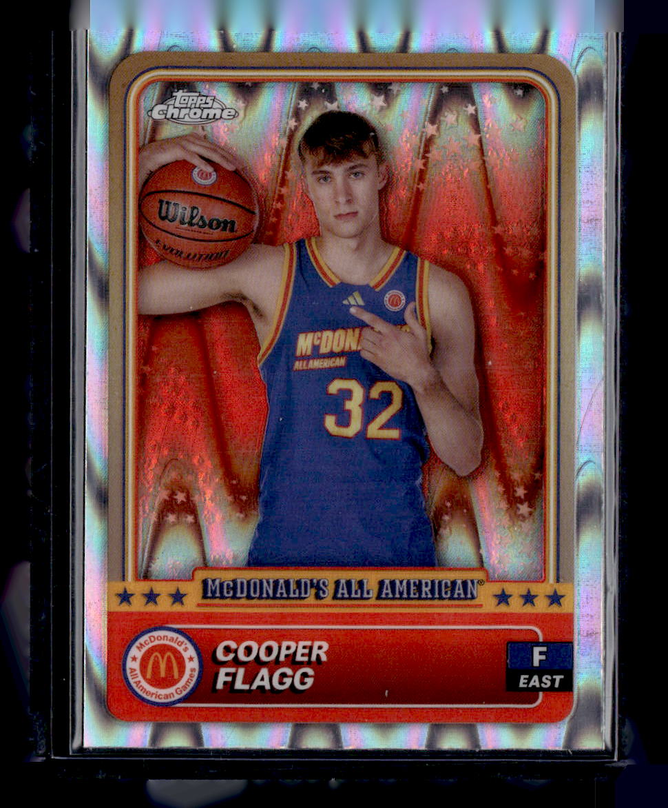 2024 Topps Chrome McDonald's All-American #78 Cooper Flagg RayWave Refractor