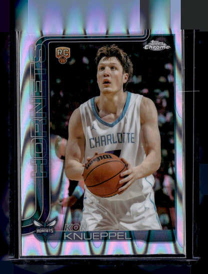 2025-26 Topps Chrome #254 Kon Knueppel RayWave Refractor