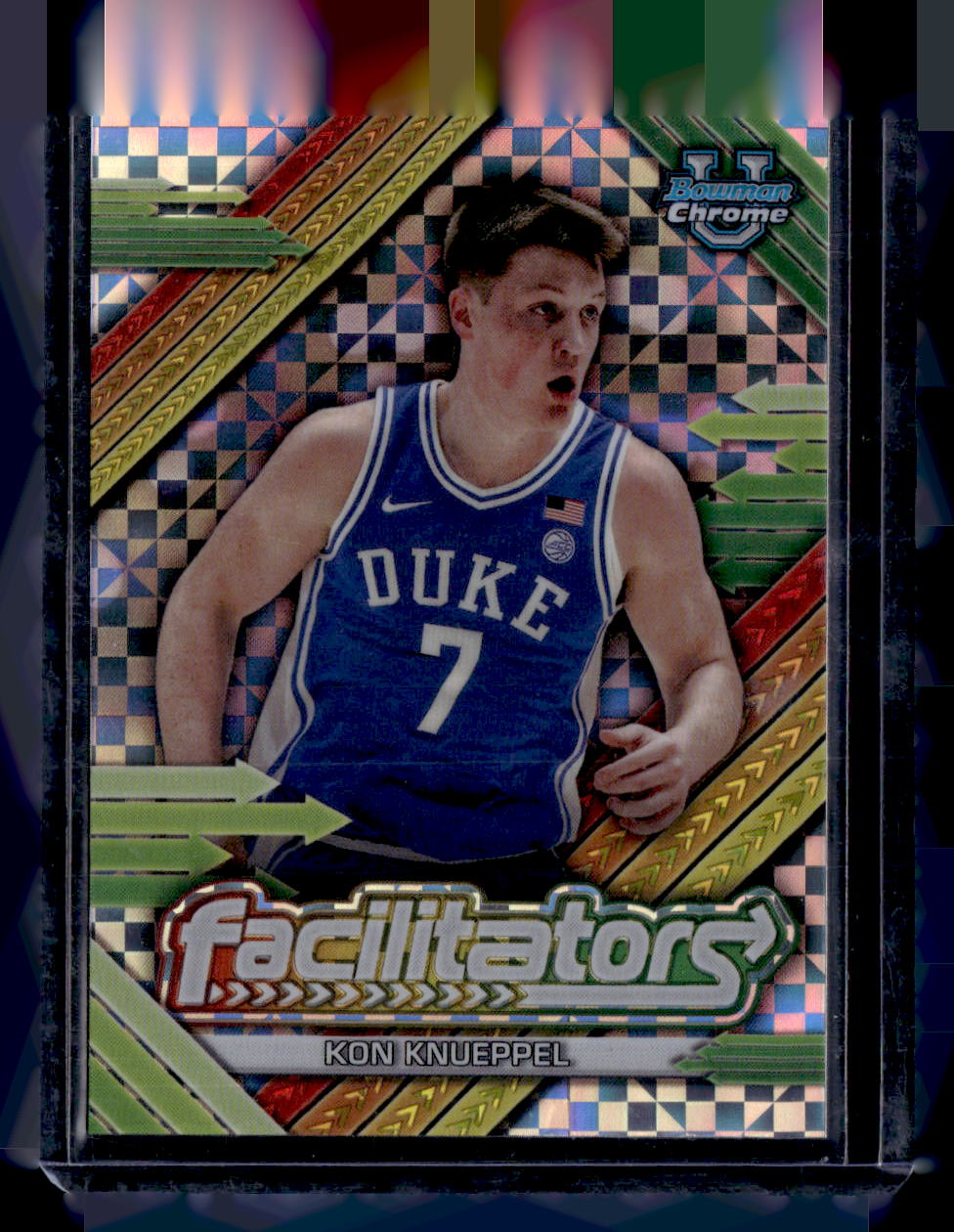 2024-25 Bowman University Chrome #F-8 Kon Knueppel Facilitators X-Fractor