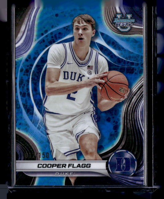 2024-25 Bowman's Best University #16 Cooper Flagg Blue Refractors #/150