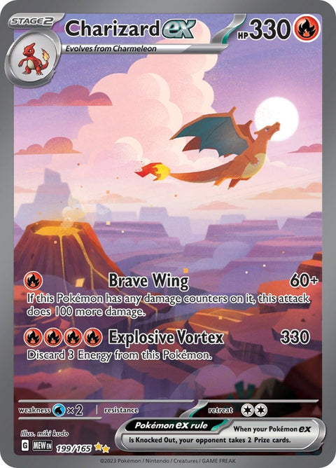Charizard ex - 199/165 (199/165) [SV: Scarlet & Violet 151]