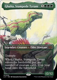 MTG The Lost Caverns of Ixalan Ghalta, Stampede Tyrant (Borderless)