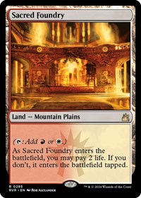 MTG Ravnica Remastered Sacred Foundry
