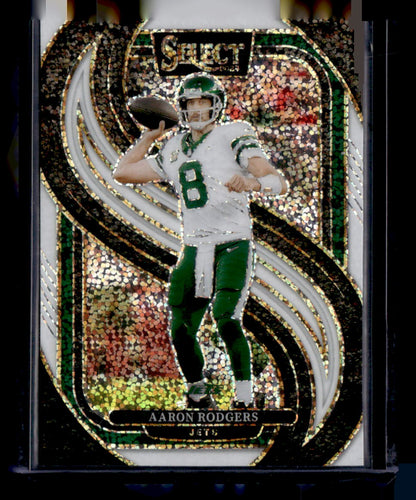 2024 Panini Select #126 Aaron Rodgers White Sparkle Prizm