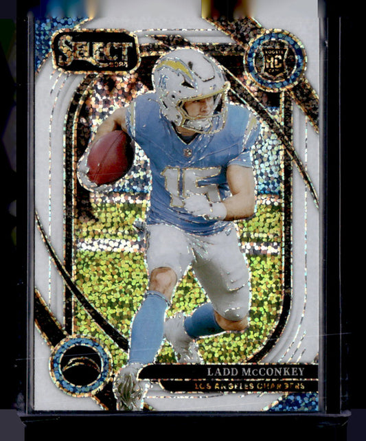 2024 Panini Select #268 Ladd McConkey White Sparkle Prizm