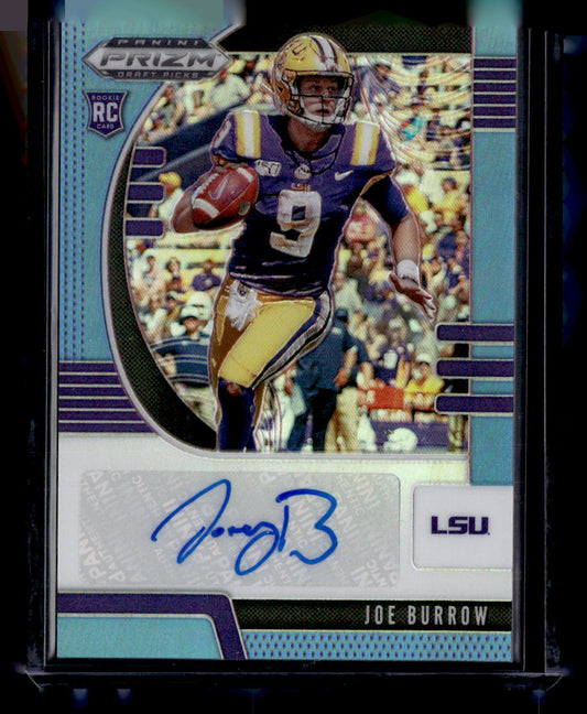 2020 Panini Prizm Draft Picks #105 Joe Burrow Carolina Blue Auto #/30