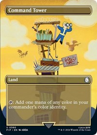 MTG Universes Beyond: Fallout Command Tower (Borderless)