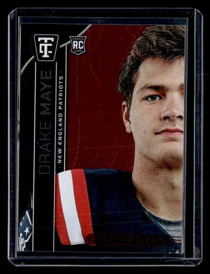 2024 Panini Totally Certified #3 Drake Maye Portraits Mirror Red #/399