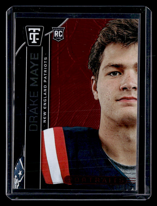 2024 Panini Totally Certified #3 Drake Maye Portraits Mirror Red #/399