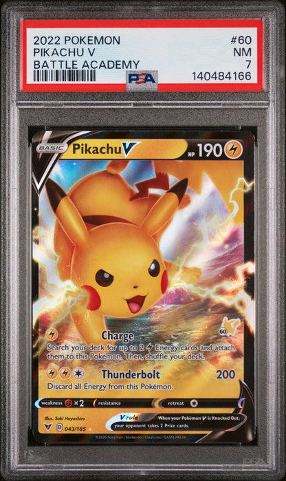 2022 Pokemon Battle Academy #60 Pikachu V Battle Academy PSA 7