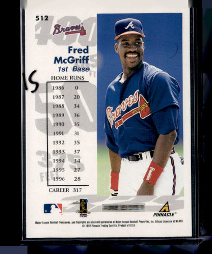 1997 Score #512 Fred McGriff Artist's Proof Holofoil