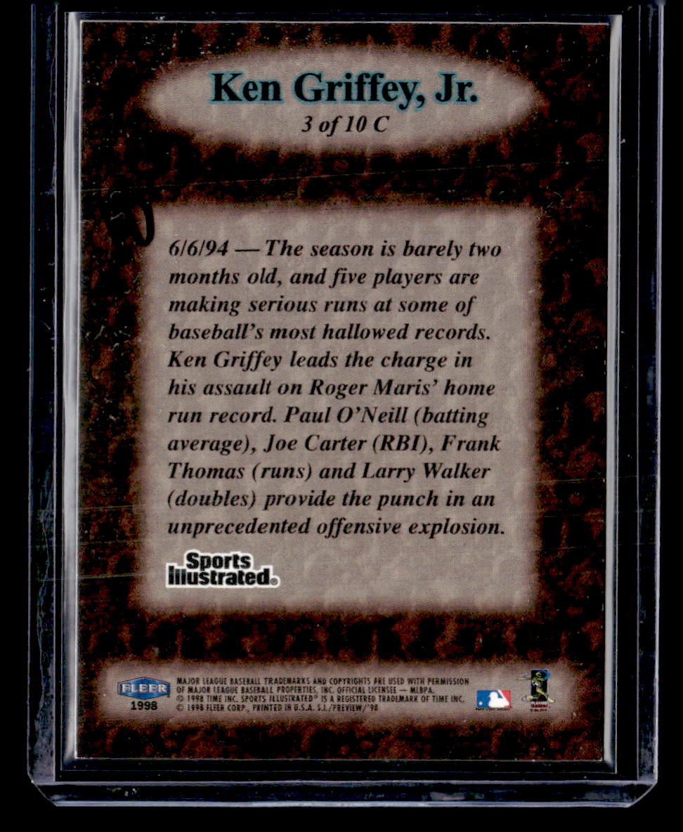 1998 Sports Illustrated #3 C Ken Griffey, Jr. Covers