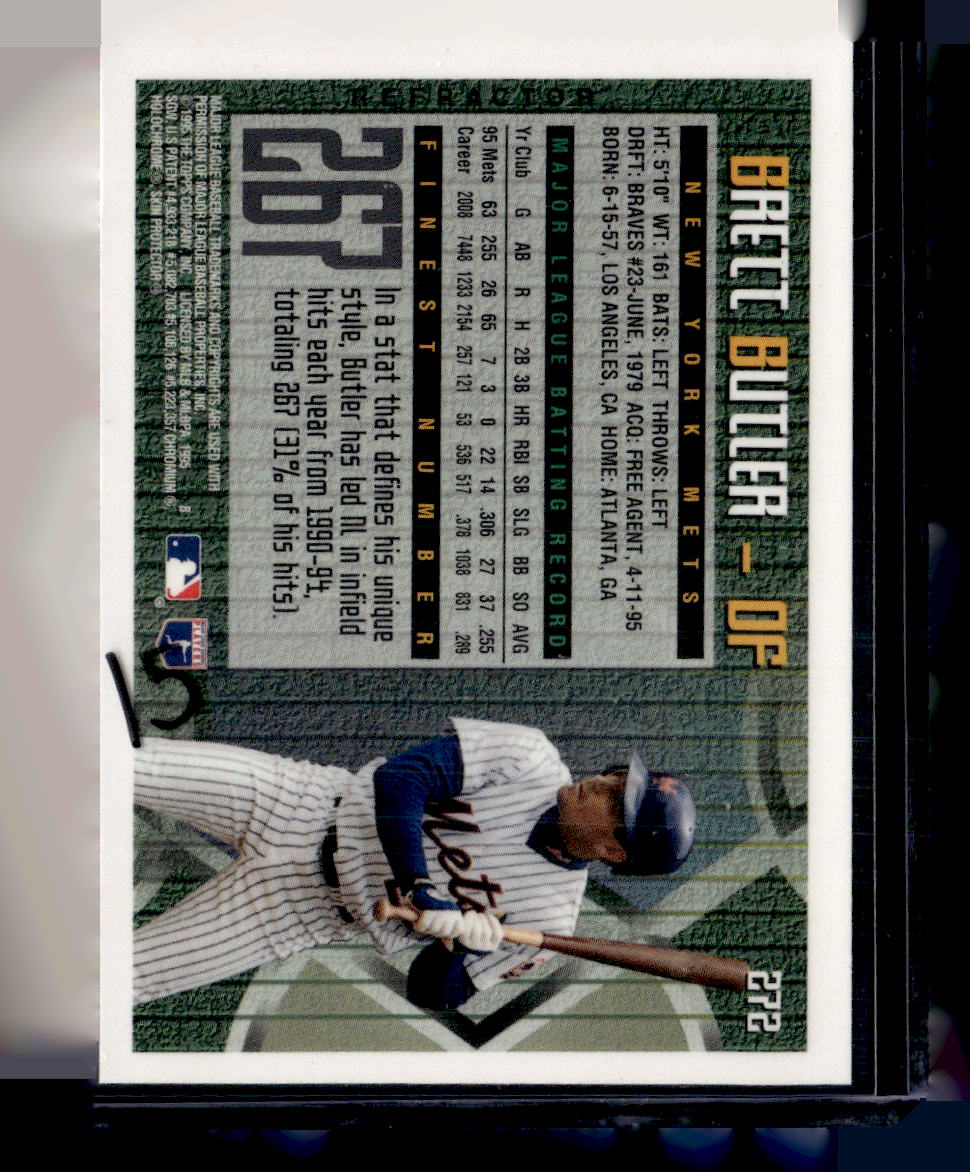 1995 Finest #272 Brett Butler Refractors