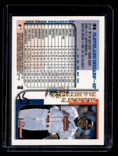 1997 Bowman #34 Manny Ramirez International