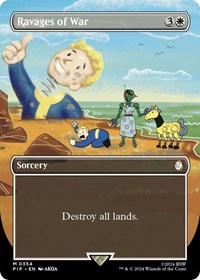 MTG Universes Beyond: Fallout Ravages of War (Borderless)