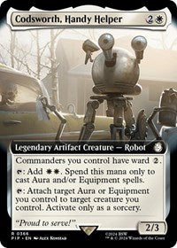MTG Universes Beyond: Fallout Codsworth, Handy Helper (Extended Art)