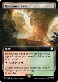 MTG Universes Beyond: Fallout Rootbound Crag (Extended Art)