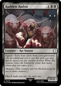 MTG Universes Beyond: Fallout Ruthless Radrat (Surge Foil)