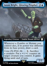 MTG Universes Beyond: Fallout Jason Bright, Glowing Prophet (Extended Art) (Surge Foil)