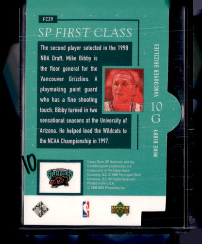 1998-99 SP Authentic #FC29 Mike Bibby First Class