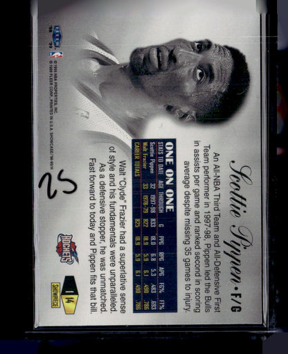 1998-99 Flair Showcase #14 Scottie Pippen Flair Showcase Row 1 #/1500