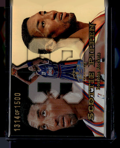 1998-99 Flair Showcase #14 Scottie Pippen Flair Showcase Row 1 #/1500