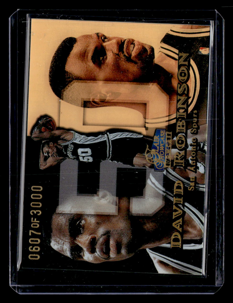 1998-99 Flair Showcase #38 David Robinson Flair Showcase Row 1 #/3000