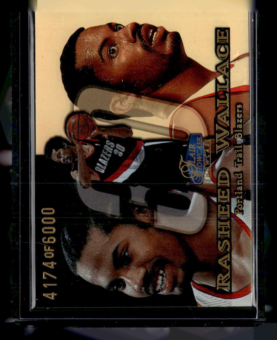 1998-99 Flair Showcase #86 Rasheed Wallace Flair Showcase Row 1 #/6000