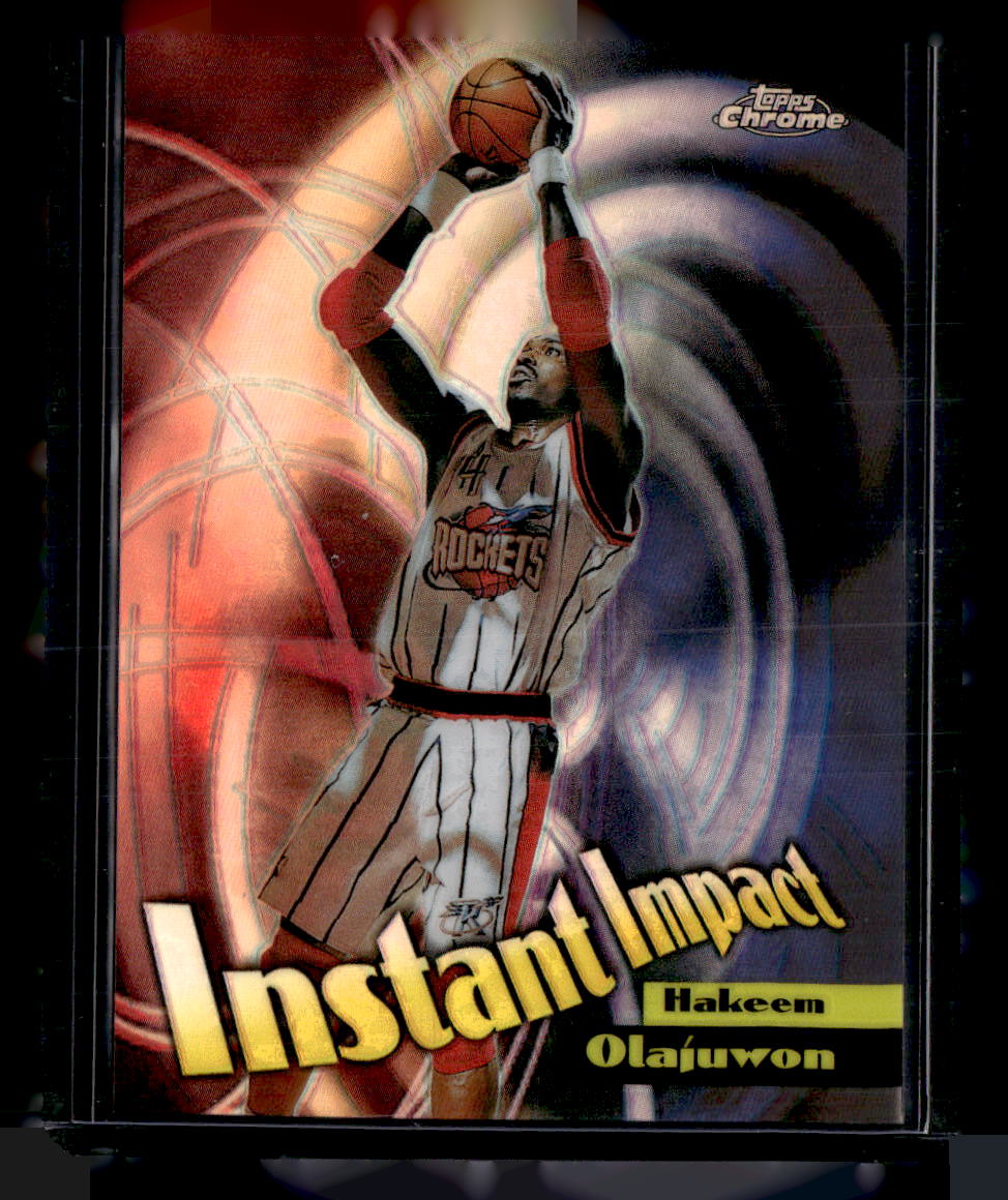 1998-99 Topps Chrome #I4 Hakeem Olajuwon Instant Impact Refractors