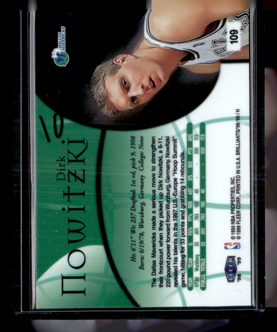 1998-99 Fleer Brilliants #109 Dirk Nowitzki
