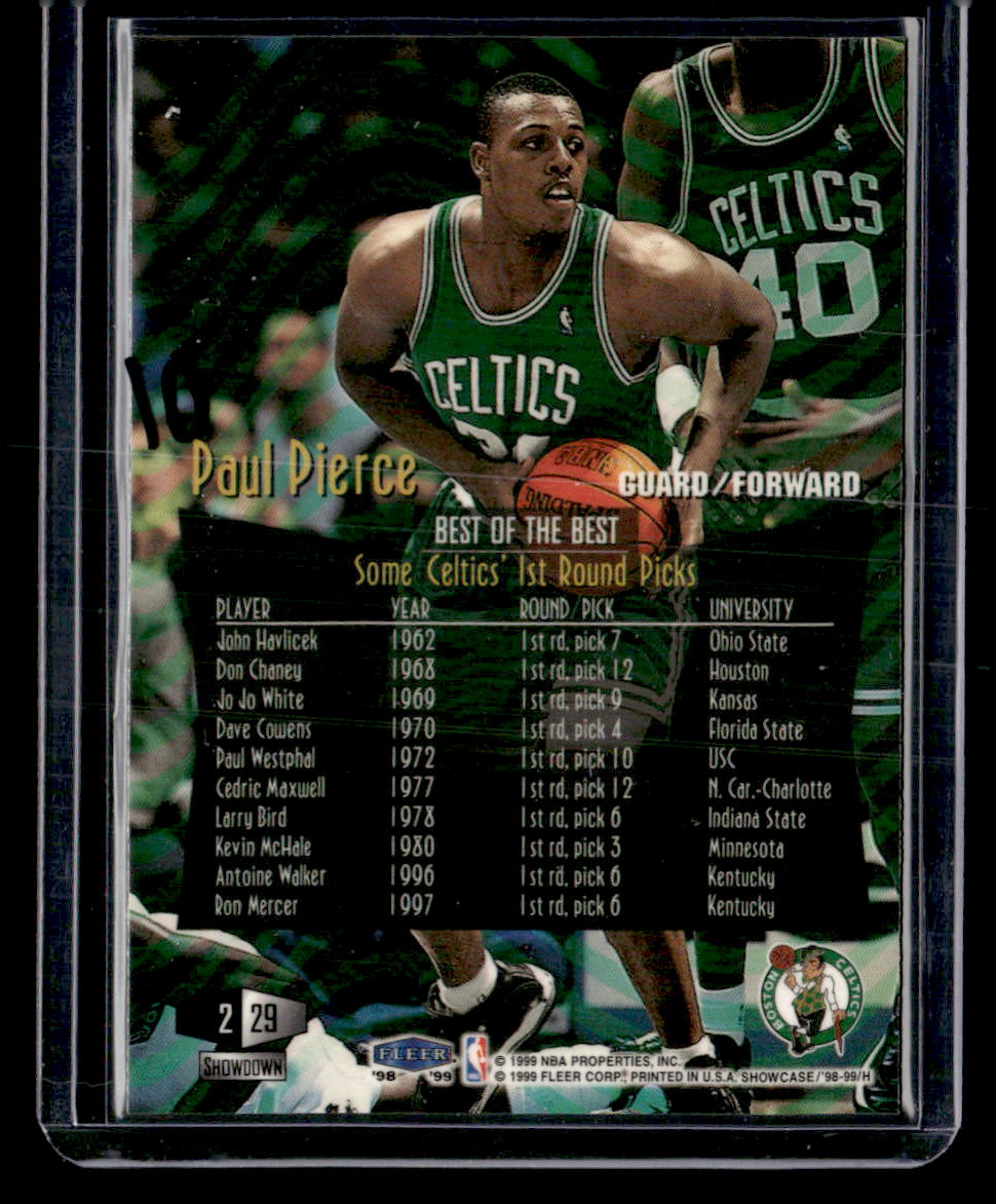 1998-99 Flair Showcase #29 Paul Pierce Flair Showcase Row 2