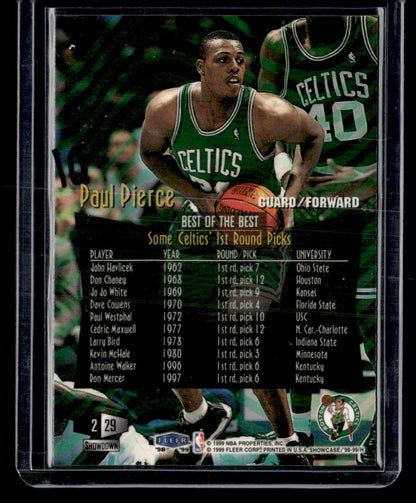 1998-99 Flair Showcase #29 Paul Pierce Flair Showcase Row 2