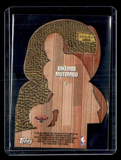 1999-00 Stadium Club #6C Dikembe Mutombo 3x3 Luminous