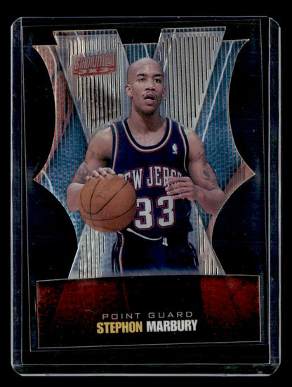 1999-00 Stadium Club #2B Stephon Marbury 3x3 Luminous