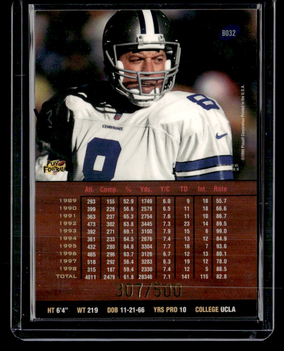 1999 Playoff Prestige SSD #B032 Troy Aikman Spectrum Green #/500