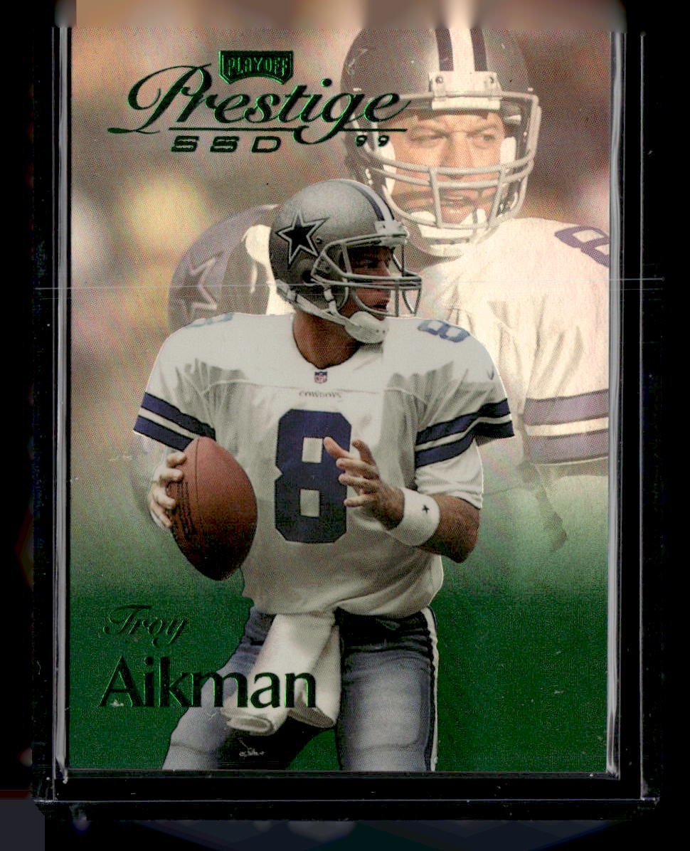 1999 Playoff Prestige SSD #B032 Troy Aikman Spectrum Green #/500