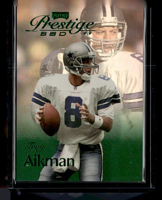 1999 Playoff Prestige SSD #B032 Troy Aikman Spectrum Green #/500