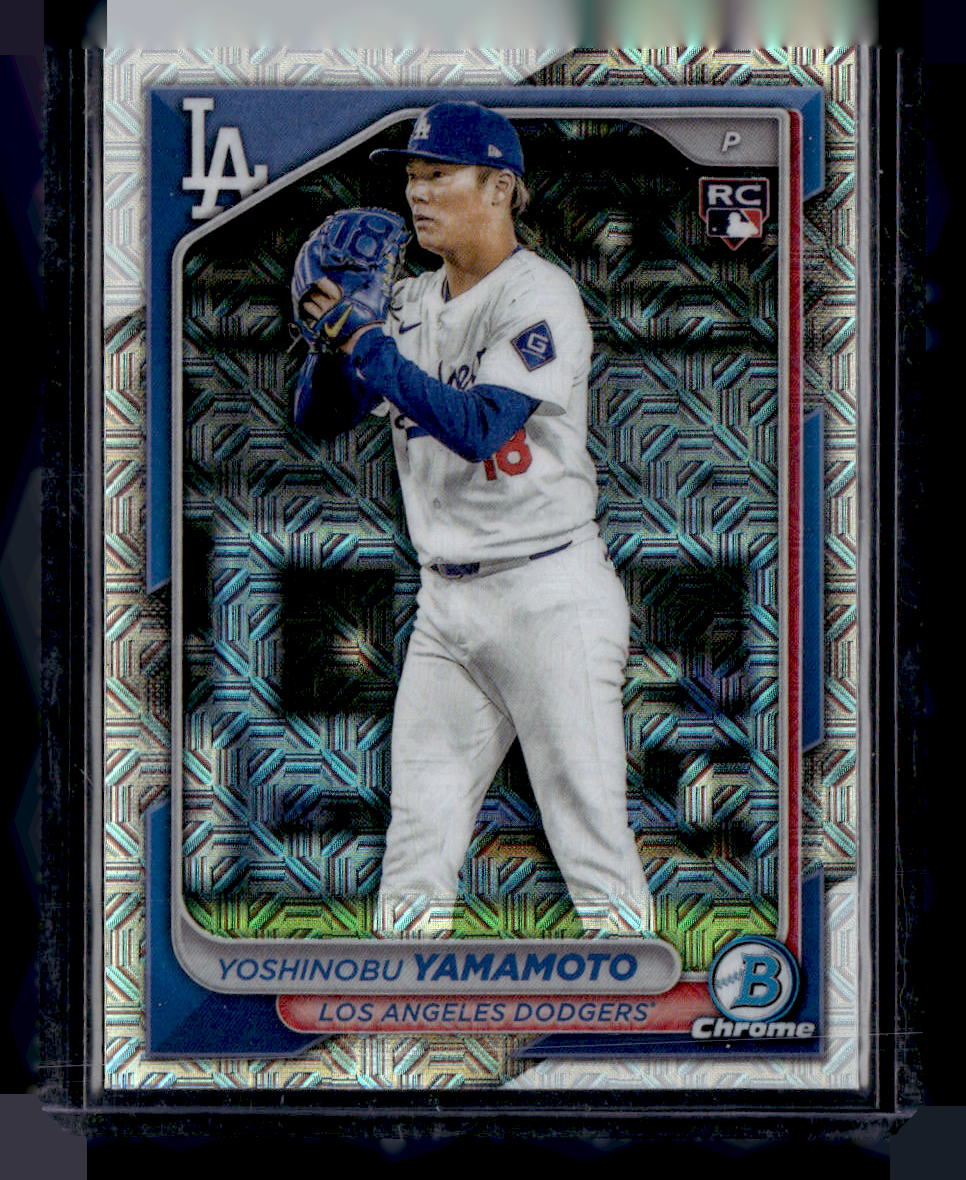 2024 Bowman Chrome #73 Yoshinobu Yamamoto Mojo Refractors